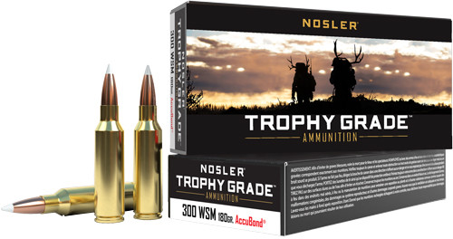 Nosler Trophy GRADE 300 WSM 180GR Accubond 20RD 10BX/Case