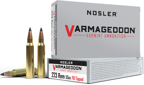 Nosler Varmageddon 223 REM 55GR FBT 20RD 20BX/Case