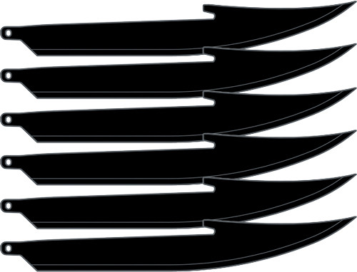 Outdoor Edge EDGE 5" Replacement Blades 6-PACK Boning/fillet