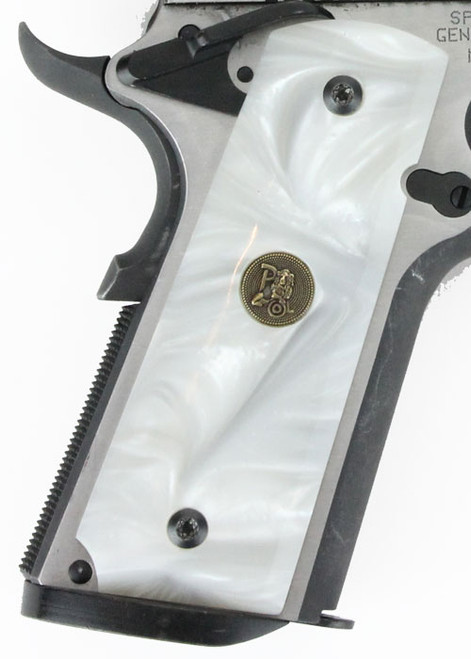 Pachmayr GRIPS 1911 Full Size WHITE PEARL Smooth