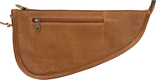 Palmetto Bag Co Pistol CASE Large FIELD Tan-waxed Canvas Buffalo