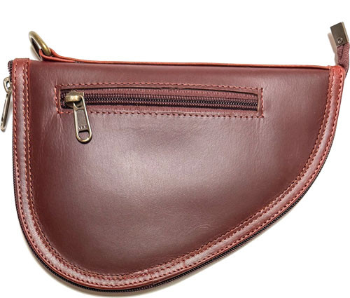 Palmetto Bag Co Pistol CASE Small OX Blood-brown Buffalo