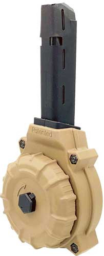 Pro Magazine Magazine Magazine FOR GLOCK 17 19 9mm 50RD DRUM Flat Dark Earth