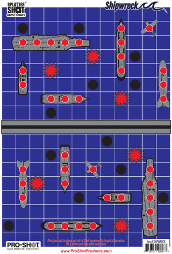 Pro-shot Products Splatter SHOT Target 12"X18" Shipwreck 8PK