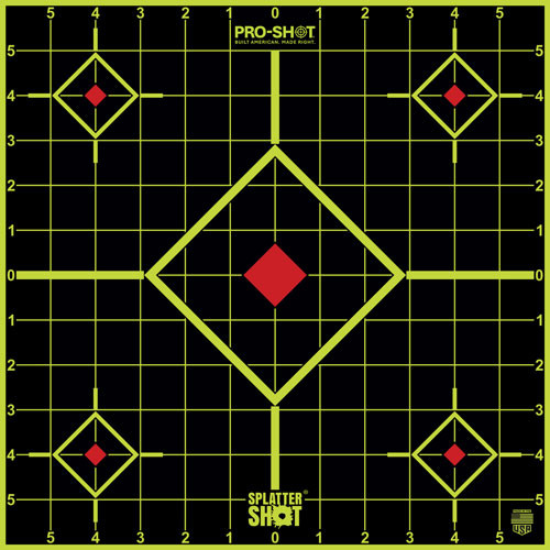 Pro-shot Products Splatter SHOT Target Sight-in 12" GREEN Peel/stick 12EA