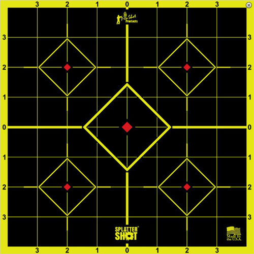Pro-shot Products Splatter SHOT Target Sight-in 8" GREEN Peel/stick 6EA