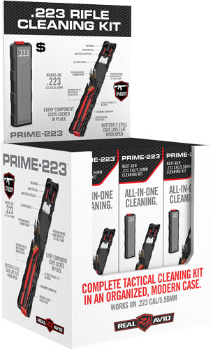 Real Avid AVID PRIME 223 RIFLE Cleaning KIT 12PC. Display