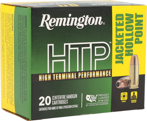 Remington HTP 40 SW 180GR JHP 20RD 25BX/Case