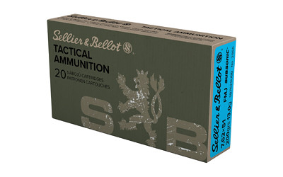 Sellier & Bellot S&B 762x51 Subsonic 200GR FMJ 20/500