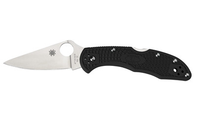 Spyderco Delica4 Black FFG Plainedge