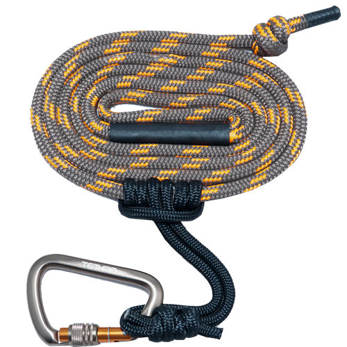 Tethrd Llc 11mm Tree/lineman 8' W/carabiner Orange