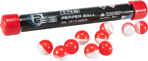 Umarex T4E P2P 50 CAL Pepper BALL Red/WHITE 10-PACK