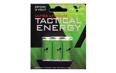 Viridian Weapon Technologies CR123A LITH Battery 3PK