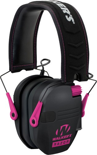 Walker's Walkers MUFF Electronic RAZOR SLIM Tactical 23dB Black/pink