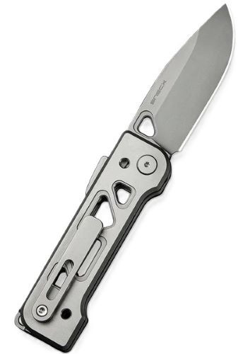 We Knife KNIFE TYRO 2.91" GRAY Titanium Stonewash Superlock