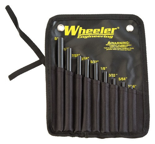 Wheeler 9-PC ROLL PIN Starter SET W/storage POUCH