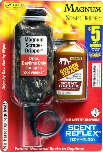 Wildlife Research WRC DEER LURE Golden Scrape/ Scrape Dripper COMBO 4FL OZ