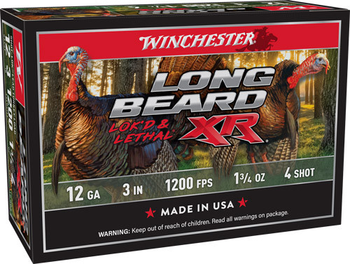 Winchester Ammunition LONG BEARD XR 12GA 3" 1-3/4OZ #4 10RD 10BX/Case