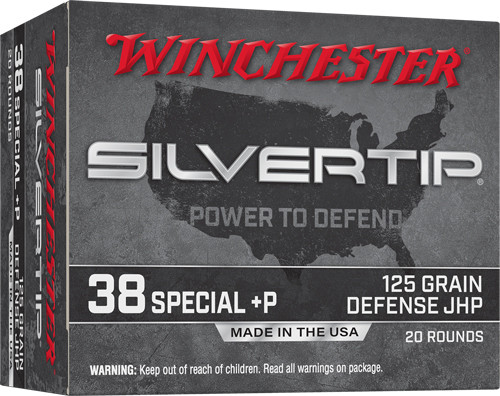 Winchester Ammunition Silvertip 38 Special+p 125GR HP 20RD 10BX/C