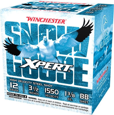 Winchester Ammunition SNOW GOOSE 12GA 3.5" 1-3/8OZ #BB 25RD 10BX/Case