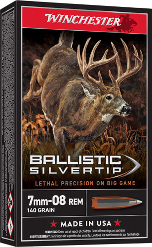 Winchester Ammunition Supreme 7mm-08 REM 140GR Silvertip 20RD 10BX/Case