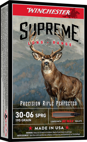 Winchester Ammunition Supreme LR 3006SPRG 195GR BC MAX 20RD 10BX/Case
