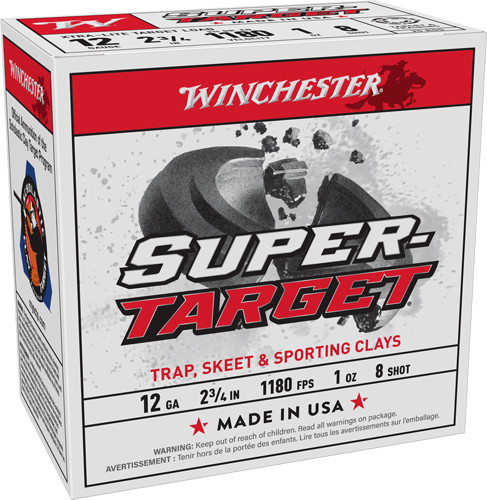 Winchester Ammunition Target 12GA 2.75" 1OZ #8 1180FPS 250RD CASE LOT