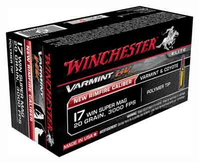 Winchester Ammunition Varmint HV 17 WSM 20GR V-MAX 50RD 10BX/Case