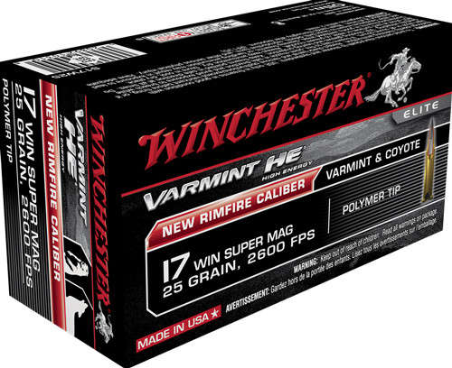 Winchester Ammunition Varmint HV 17 WSM 25GR V-MAX 50RD 10BX/Case