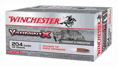 Winchester Ammunition Varmint-x 204 RUGER 32GR Polymer TIP 20RD 10BX/Case