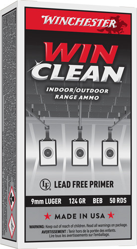 Winchester Ammunition Winclean 9mm LUGER 124GR JSP 50RD 10BX/Case