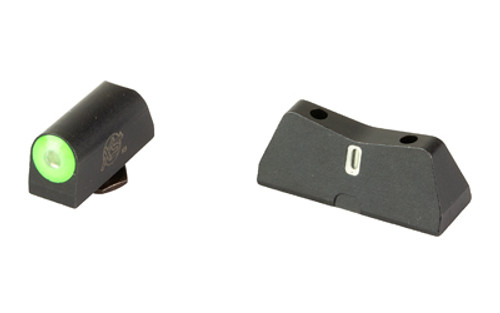 XS Sights, DXT2 Pro Big Dot Sights, Fits Glock 20/21/29/30/30S/37/41, Black Nitride Finish, Green, Tritium Front/Rear