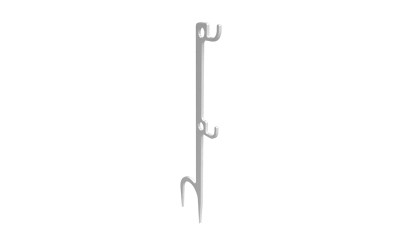 B/C STEEL TARGET HANGER WHITE 2 HOOK