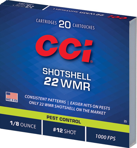 CCI SHOTSHELL 22WMR 52GR #12