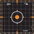 Allen Company EZ AIM Splash Adhesive GRID Target 6-PK 8"X8"
