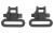 Allen Company Swivels Black 1"