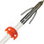 Ams Bowfishing Bowfishing Fiberglass ARROW CHAOS POINT WHITE W/Stainless Steel