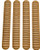 B5 Systems Systems RAIL COVER M-LOK Coyote BROWN 3 Section 4-PACK