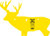 Caldwell AR500 DEER Target 3/8" AR500 STEEL Yellow