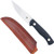 Cobratec Knives Koonsman 4" FIXED Blade BLACK D2 W/leather Sheath
