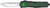 Cobratec Knives Medium FS-3 OTF Fractured BLACK GREEN 3" D2