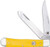 Cobratec Knives Trapper TWO BLADE G-10 Yellow DELRIN/Stainless Steel SLIP JNT