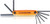 Easton XL PRO HEX FOLD UP SET Orange/black