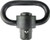Grovtec Single HD PUSH Button Swivel BLACK 1 1/4" 1-PACK