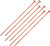 Gun Storage Solutions GSS Orange RIFLE RODS .22 Caliber 6-PACK!