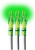 Lumenok Lighted NOCK Gt-series GREEN 3PK