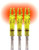 Lumenok Lighted NOCK Signature Series HD Orange 3PK
