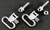 Michaels Swivel SET 1" FOR Standard Rifles Silver