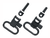 Michaels Swivel SET WITH TWO WOOD SCREW STUDS BLACK *