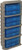 Mtm Ammo Rack with 8 P509M 50RND Flip Top Boxes Clr Blue/dk Eth - 400-Round - Dark Earth/blue